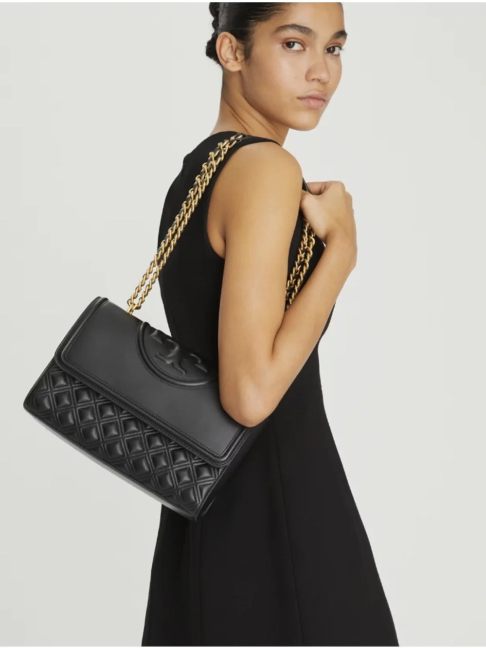 Tory Burch Fleming Convertible Shoulder Bag - Black